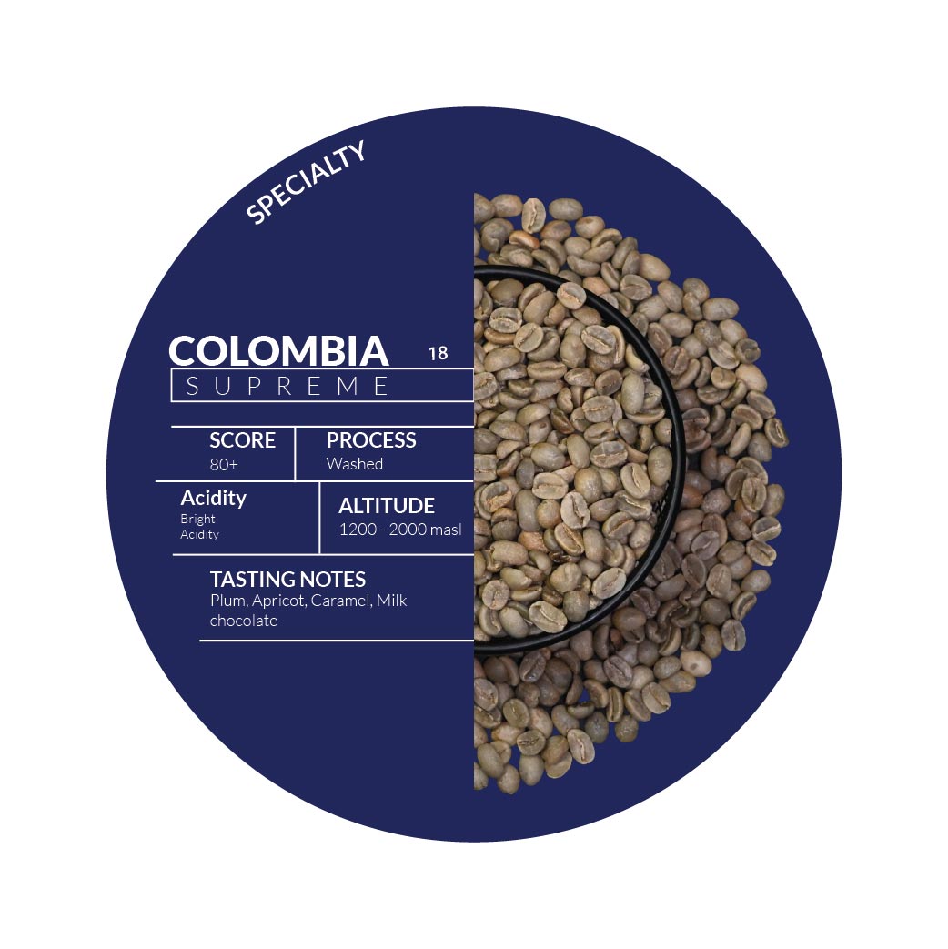 Roasted -Colombian Supremo IGP 18 La Manuela