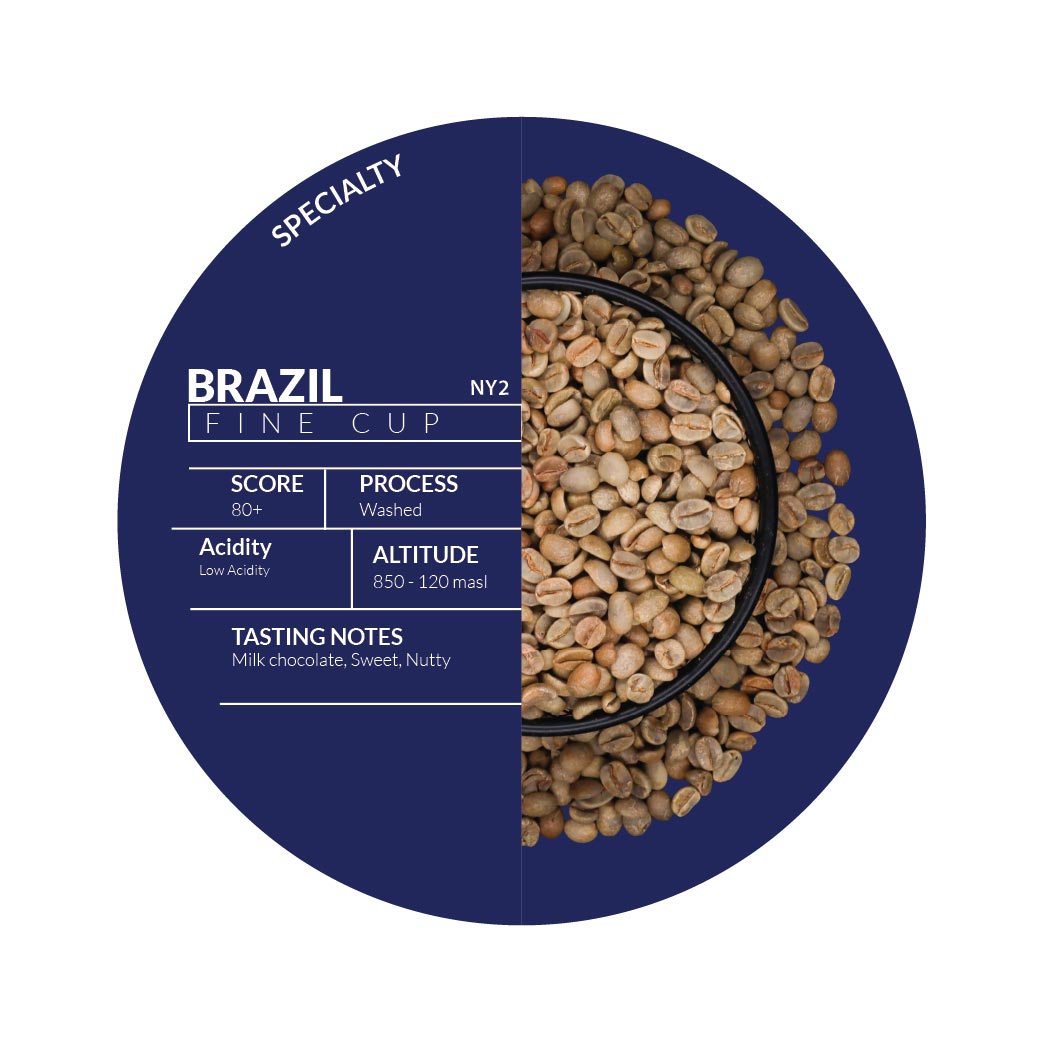 Roasted - Brazilian Sul D Minas NY2 Fine Cup Fancy