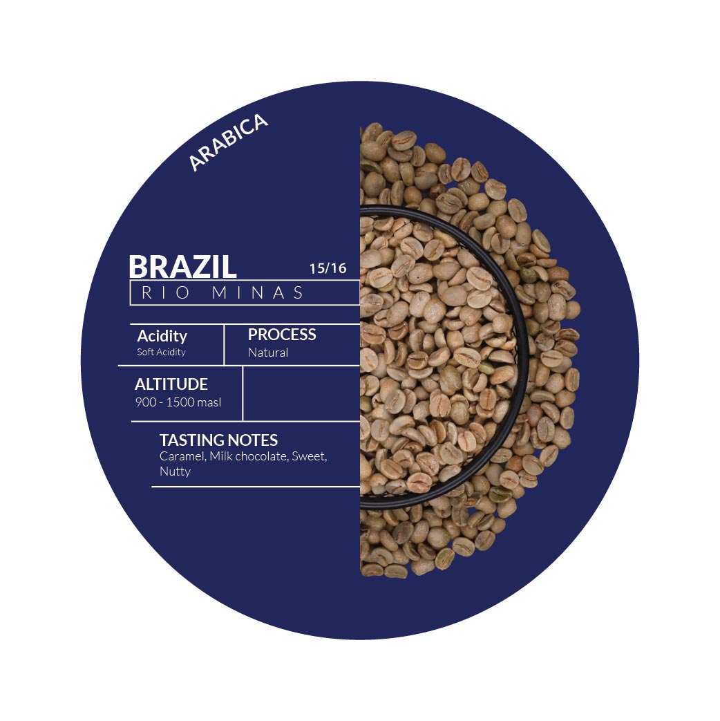 Roasted - Brazilian Rio Minas 3/4 15/16 Soft