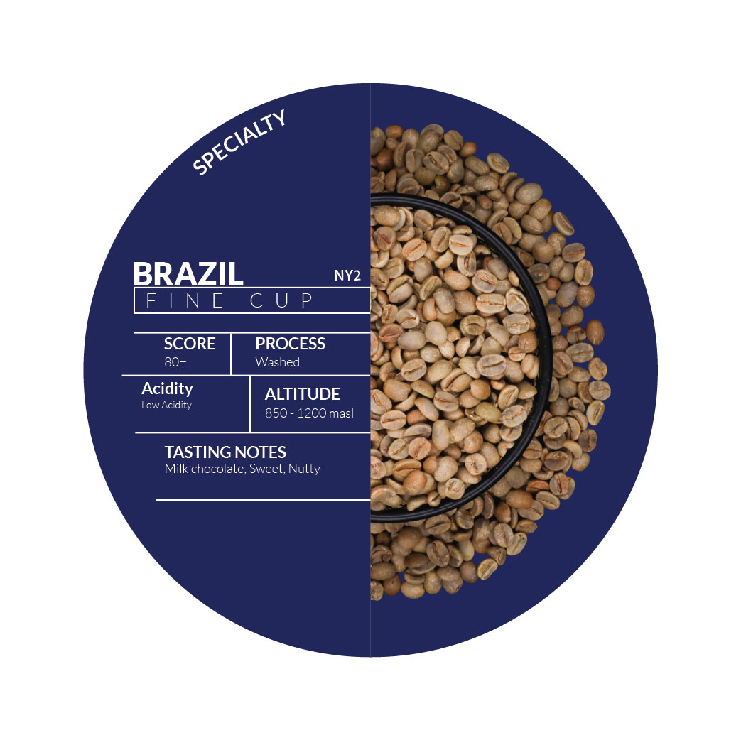 Roasted - Brazilian Sul D Minas NY2 Fine Cup Fancy