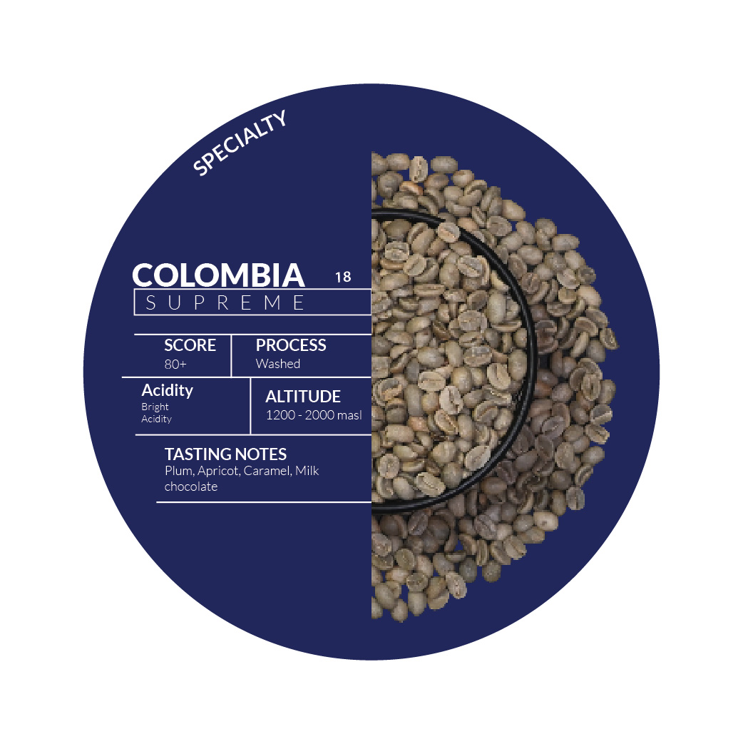 Roasted - Colombian Supremo Coffee
